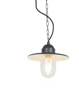 Inteligentná vonkajšia závesná lampa antracitová IP44 vrátane WiFi ST64 - Kansas Graphite