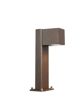 Inteligentná vonkajšia stojaca lampa hrdzavo hnedá 30 cm IP44 vrátane WiFi GU10 - Baleno
