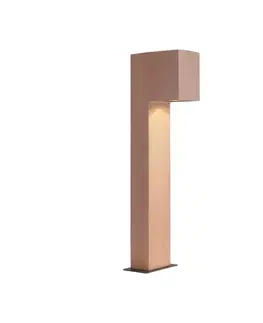 Moderné vonkajšie stĺpikové svietidlo terakota 65 cm IP44 - Pompei