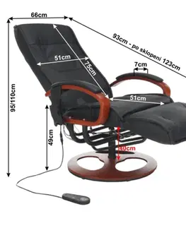 Masážne elektrické kreslo ARTUŠ 2 Tempo Kondela