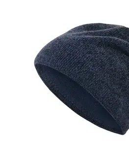 Pletená čiapka, tmavomodrá melírovaná