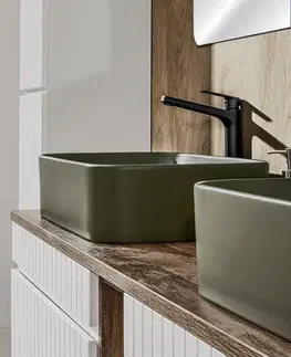 ArtCom Keramické umývadlo KAMA MFG-60 | zelený mat 60 cm