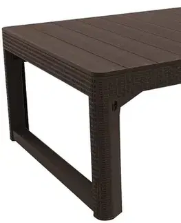 KETER Záhradný stôl ONLY rattan | hnedá