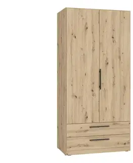 Šatníková skriňa MARO 100x213 cm dub artisan CDXS87-D78