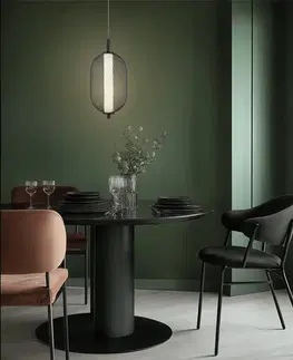 Závesná lampa PUMA s drôteným tienidlom 15 x 30 cm – dizajnová stolová LED lampa 3000K