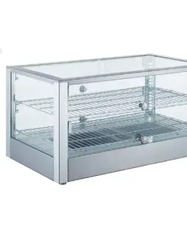  Ohrevná vitrína LINOREX® MINI – hranata – 80 liter