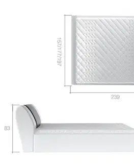 FERIE 160 čalúnená posteľ, Soft 11/Soft 17