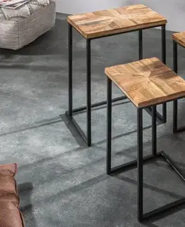 Odkladací stolík 3 ks FAETHON Dekorhome