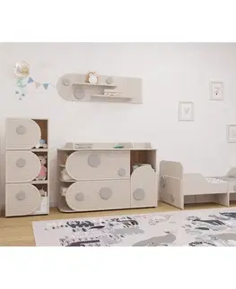 KONDELA Piga prebaľovací pult kašmír