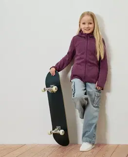 Detská bunda z pleteného flísu