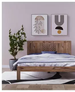 Posteľ Mira 180x200 indický masív palisander