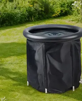 KONDELA Otuzo prenosná ochladzovacia kaďa čierna