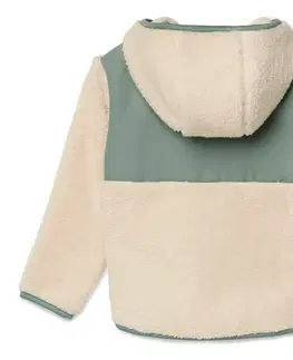 Detská plyšová bunda, zelená