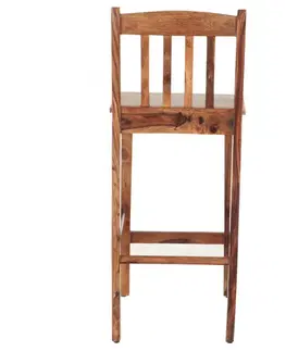 Barová stolička s priečkami indický masív palisander