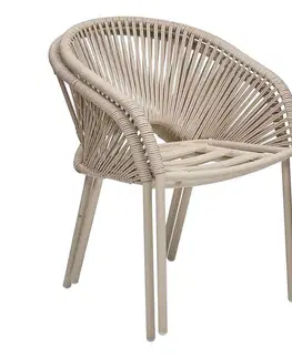 Hliníkové jedálenské kreslo ORIENT (ivory)