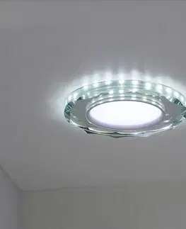 Stropné bodové svietidlo Ssp-25 Ch/Tr+Wh 8W Led 230V prstencové LED biele - POSLEDNÉ KUSY