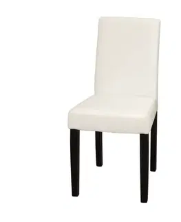 Stolička PRIMA biela/hnedá 3036