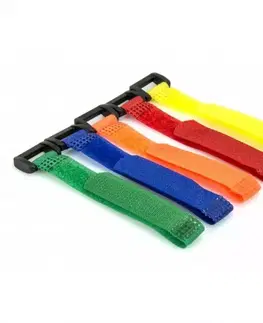 Sťahovacie pásky na suchý zips 12x150 mm, farebné 10 ks
