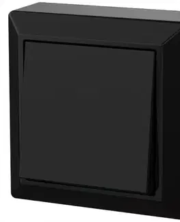 Zvončekový spínač N/T GAO black 20463