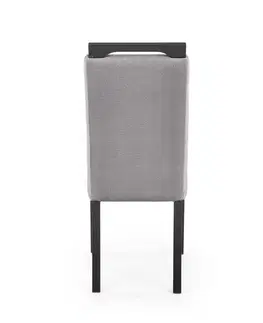 HALMAR Clarion 2 jedálenská stolička čierna / svetlosivá