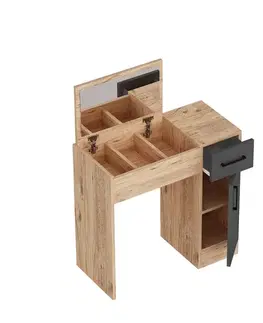Kozmetický stôl Inci Anthracite