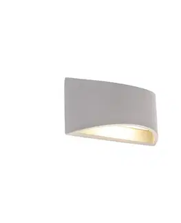 Priemyselná nástenná lampa sivá betón - Creil