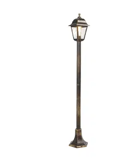 Klasická lampa s lampášom starožitné zlato 122 cm IP44 - Capital