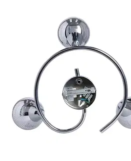 Špirálová stropná lampa 3X10W E14 LED chróm FORT
