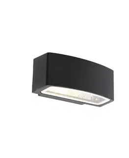 Moderná vonkajšia nástenná lampa čierna IP44 - Latina