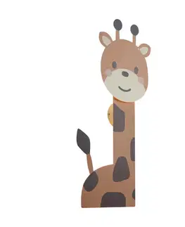 Detské nástenné svietidlo hnedé vrátane LED 3-stupňové stmievateľné - Gigi the Giraffe