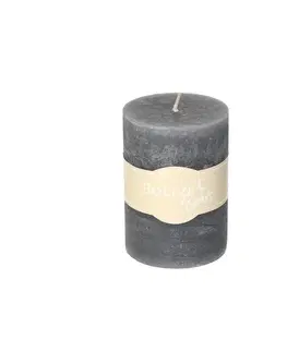 Dekoria Sviečka Lea 10cm steel, 7 x 10 cm