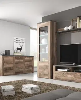 LANA 05 moderná vysoká vitrína