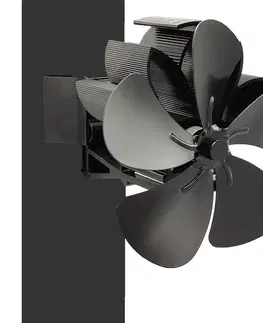 Ventilátor krbový na dymovod, 13,5 x 16 x 13,5 cm