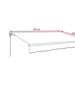 Avenberg Kĺbová markíza Celeste 3 m, béžová