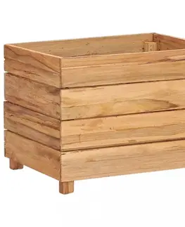Záhradný kvetináč teakové drevo Dekorhome
