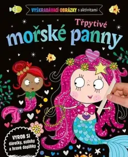Vyškrabávací obrázky s aktivitami – Třpytivé mořské panny