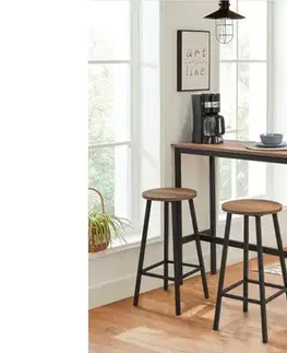 Bar Table & Stool Set (3 Pieces) Mola Set 100 - Barok Black
