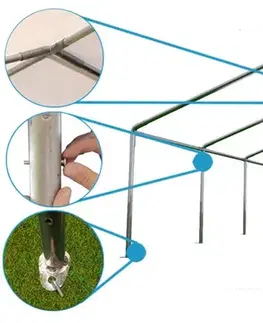 Záhradný párty stan 5x6m EKONOMY