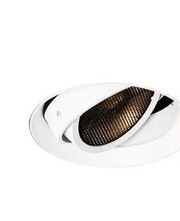 Moderné zapustené bodové svetlo biele GU10 AR111 okrúhle bez rámu - Oneon Honey