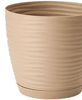 Sahara Petit okrúhly s podstavcom 15 cm caffe latte