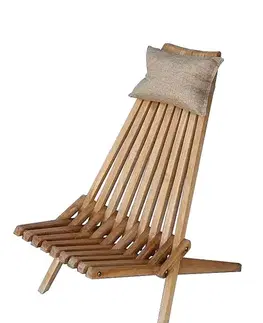 DEOKORK Záhradné relaxačné kreslo NIXON (teak)