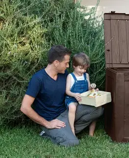 KETER Záhradný kompostér DECO | hnedá 340L