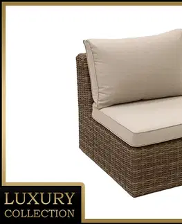 DEOKORK Ratanový stredový diel BORNEO LUXURY (hnedá)