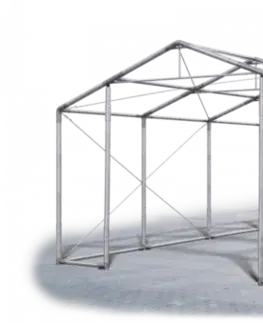 Skladový stan 5x10x2,5m strecha PVC 560g/m2 boky PVC 500g/m2 konštrukcie ZIMA PLUS Zelená Zelená Zelená
