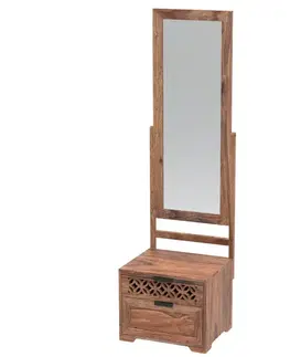 Toaletný stolík so zrkadlom Mira 50x175x40 indický masív palisander