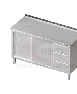  Pracovný stôl so zásuvkami -posuvné dvere 1200x700x850mm