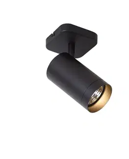 Moderné stropné svietidlo čierne GU10 70mm - Jeana Luxe