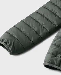 Detská prešívaná bunda, tmavozelená