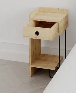 Nočný stolík Sirius Left - Oak v2