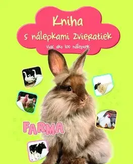 Kniha s nálepkami zvieratiek Farma